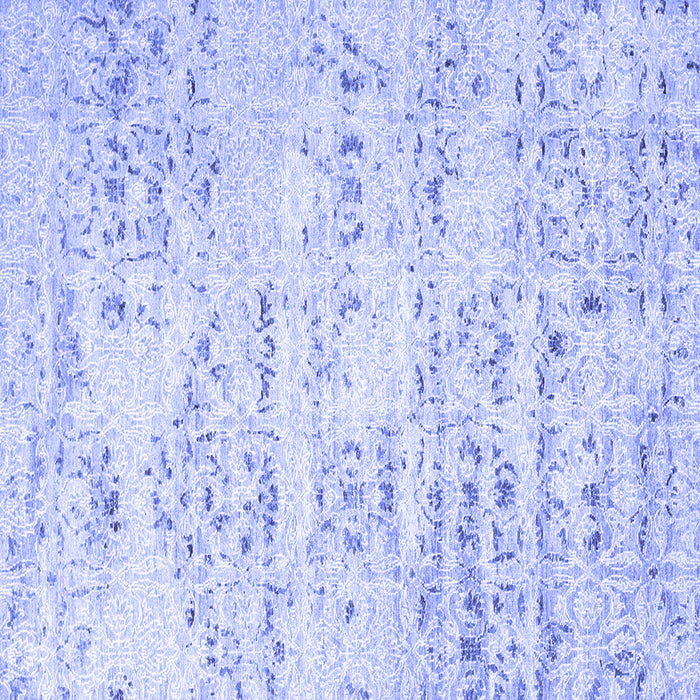 Square Solid Blue Modern Rug, con836blu