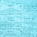 Square Machine Washable Solid Light Blue Modern Rug, wshcon836lblu