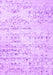 Machine Washable Solid Purple Modern Area Rugs, wshcon836pur