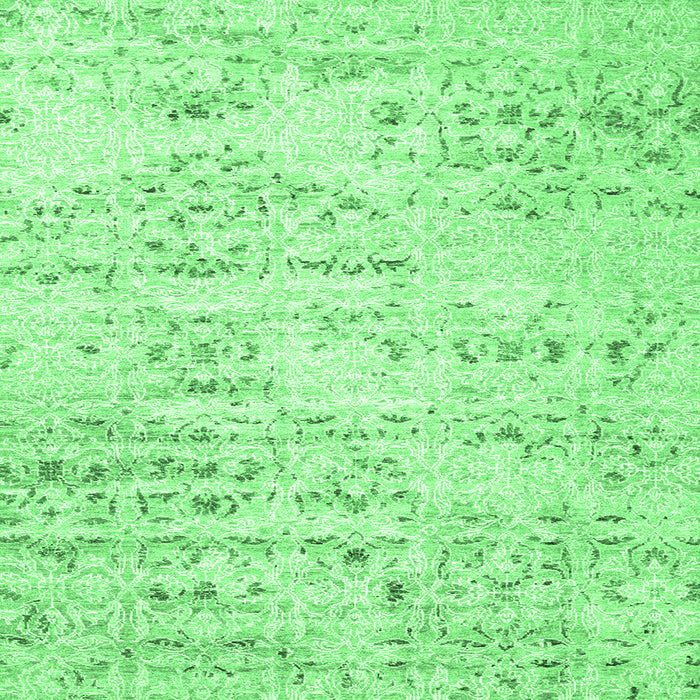 Square Solid Emerald Green Modern Rug, con836emgrn