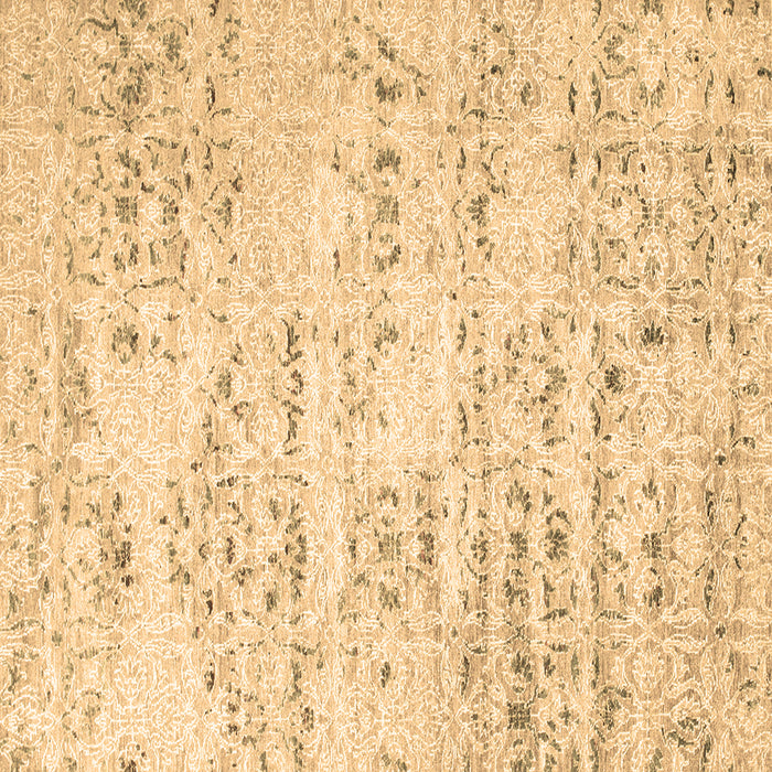 Square Machine Washable Solid Brown Modern Rug, wshcon836brn