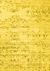 Solid Yellow Modern Rug, con836yw