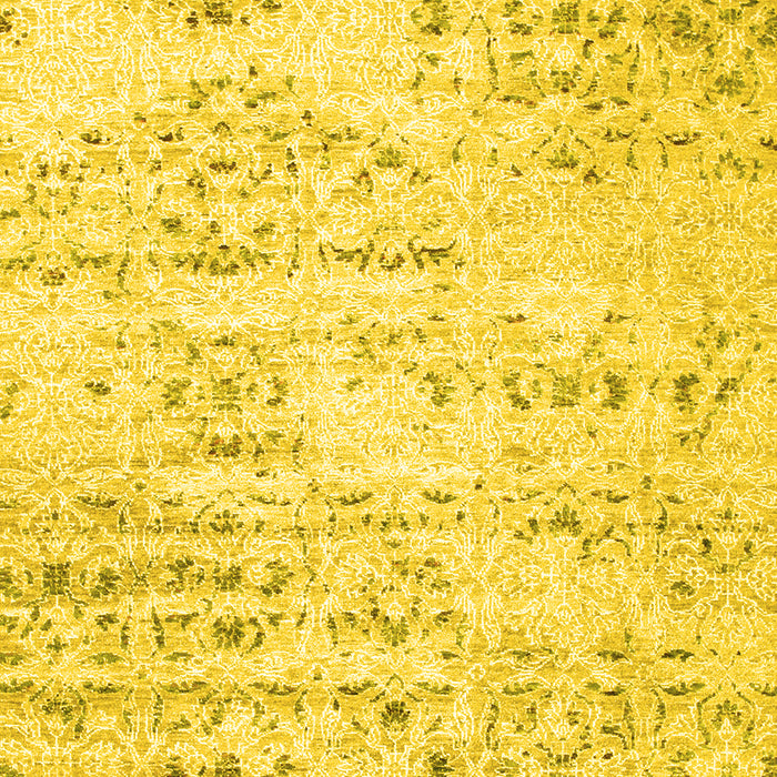 Solid Yellow Modern Rug, con836yw