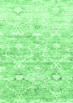 Abstract Emerald Green Contemporary Rug, con837emgrn
