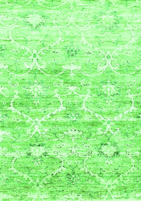 Abstract Green Contemporary Rug, con837grn