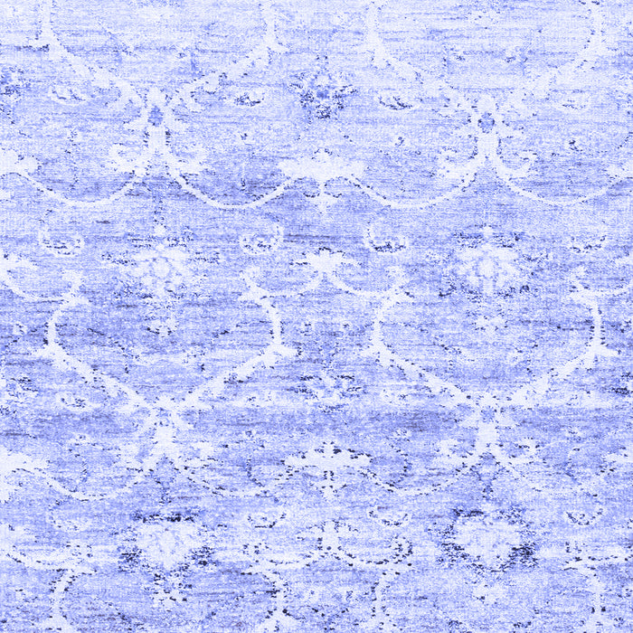 Abstract Blue Contemporary Rug, con837blu