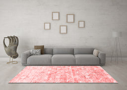 Contemporary Red Washable Rugs