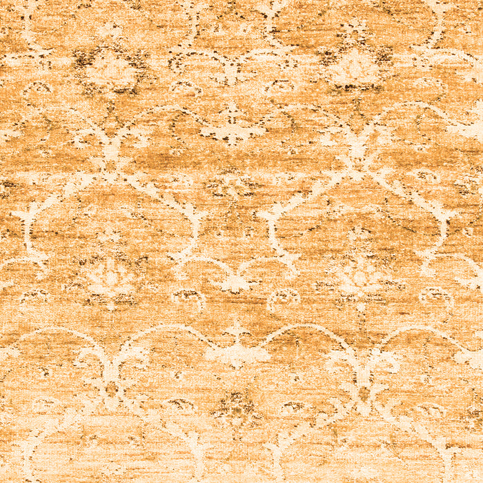 Abstract Orange Contemporary Rug, con837org