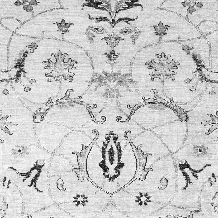 Serging Thickness of Machine Washable Abstract Gray Contemporary Rug, wshcon838gry