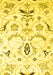 Abstract Yellow Contemporary Rug, con838yw