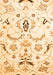 Serging Thickness of Machine Washable Abstract Orange Contemporary Area Rugs, wshcon838org