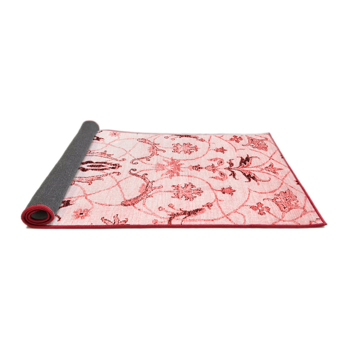 Abstract Red Contemporary Area Rugs