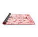 Abstract Red Contemporary Area Rugs