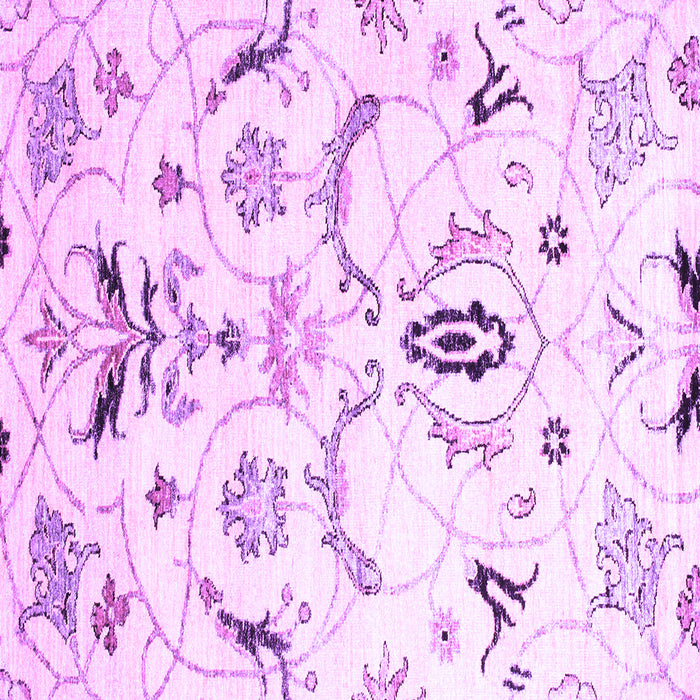 Square Machine Washable Abstract Purple Contemporary Area Rugs, wshcon838pur