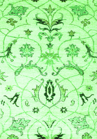 Abstract Green Contemporary Rug, con838grn