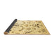 Sideview of Abstract Brown Contemporary Rug, con838brn