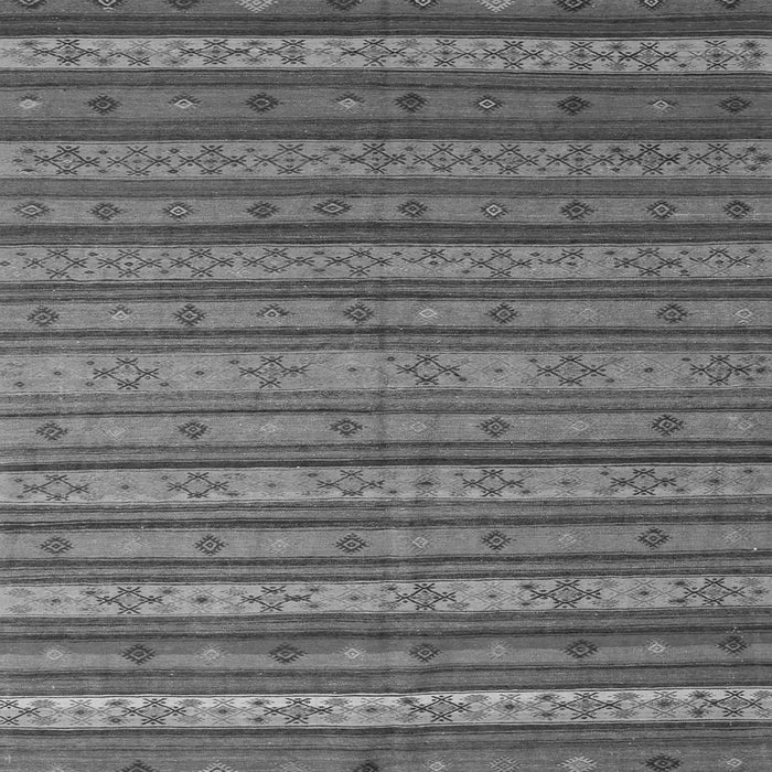 Round Machine Washable Oriental Gray Traditional Rug, wshcon839gry