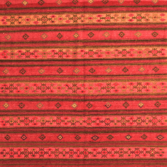 Serging Thickness of Machine Washable Oriental Orange Traditional Area Rugs, wshcon839org