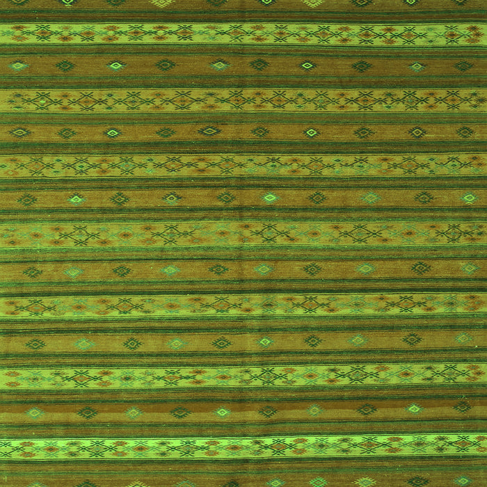 Serging Thickness of Oriental Green Traditional Rug, con839grn