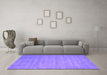 Machine Washable Abstract Purple Contemporary Area Rugs in a Living Room, wshcon83pur