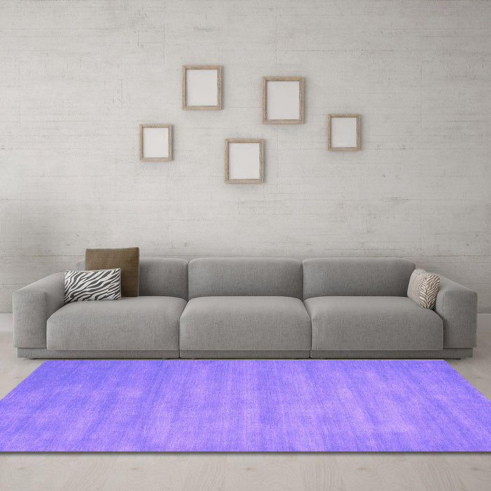 Machine Washable Abstract Purple Contemporary Area Rugs in a Living Room, wshcon83pur