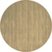 Round Abstract Brown Contemporary Rug, con83brn