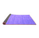 Sideview of Abstract Purple Contemporary Rug, con83pur