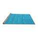 Sideview of Machine Washable Abstract Light Blue Contemporary Rug, wshcon83lblu