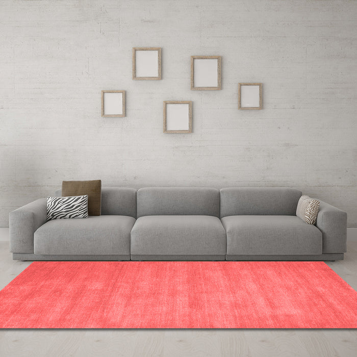 Contemporary Red Washable Rugs