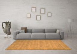 Machine Washable Abstract Orange Contemporary Area Rugs in a Living Room, wshcon83org