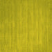 Square Machine Washable Abstract Yellow Contemporary Rug, wshcon83yw