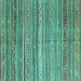 Square Southwestern Turquoise Country Rug, con840turq