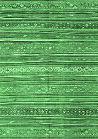 Southwestern Emerald Green Country Rug, con840emgrn