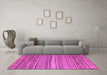 Machine Washable Southwestern Pink Country Rug in a Living Room, wshcon840pnk