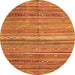 Square Southwestern Orange Country Rug, con840org