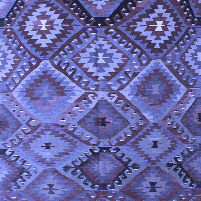 Southwestern Blue Country Rug, con841blu