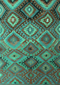 Southwestern Turquoise Country Rug, con841turq