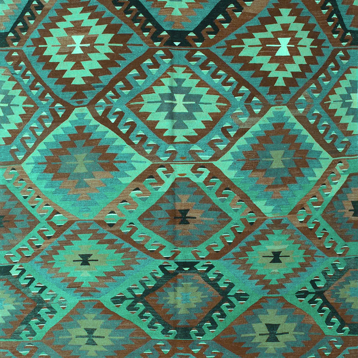 Southwestern Turquoise Country Rug, con841turq