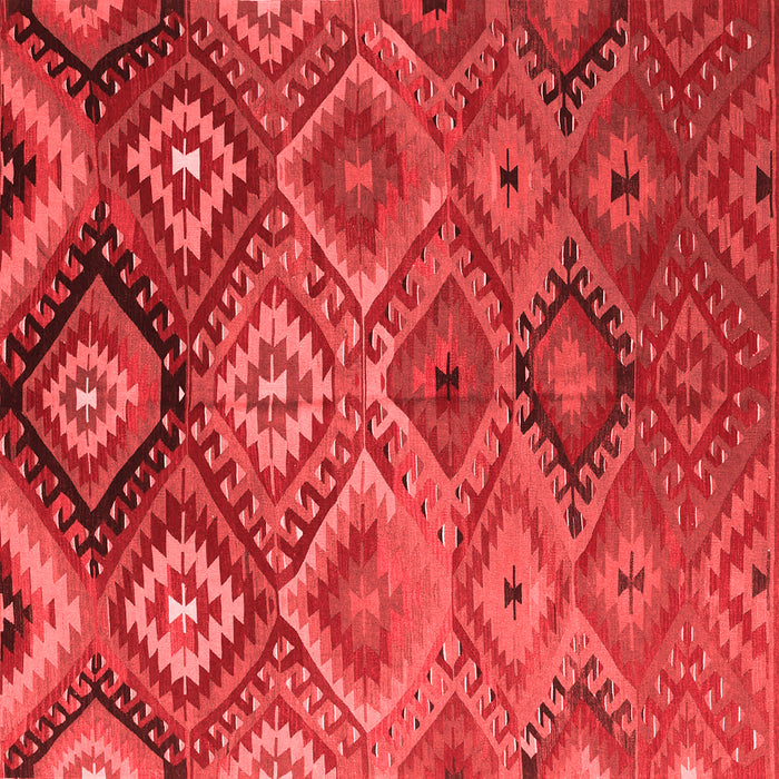 Machine Washable Southwestern Red Country Rug, wshcon841red