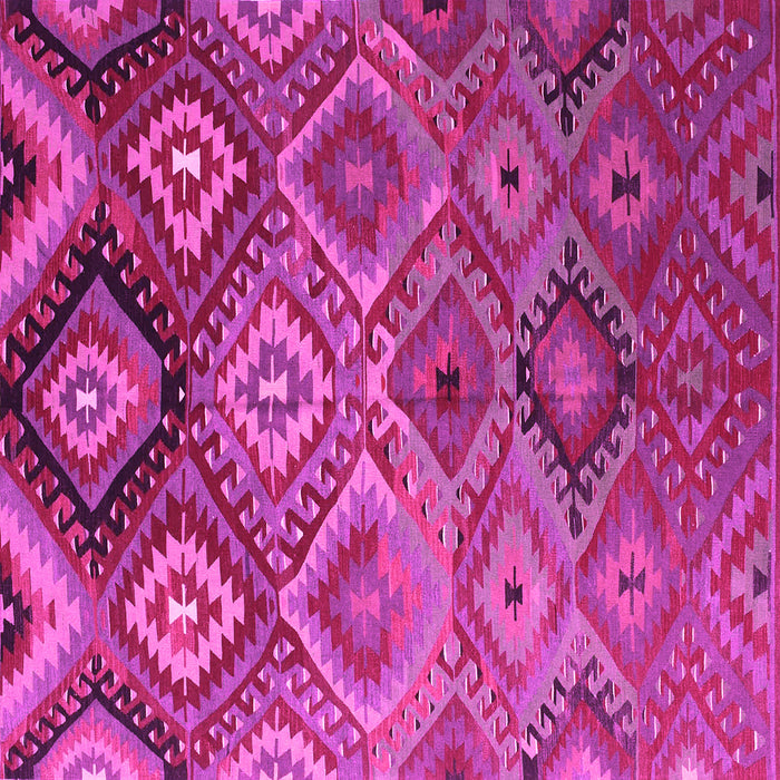 Square Machine Washable Southwestern Pink Country Rug, wshcon841pnk