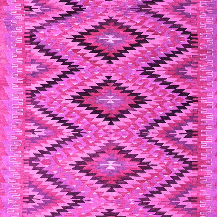 Machine Washable Southwestern Pink Country Rug, wshcon842pnk
