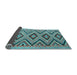 Sideview of Southwestern Light Blue Country Rug, con842lblu