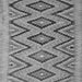 Round Machine Washable Southwestern Gray Country Rug, wshcon842gry