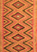 Southwestern Orange Country Rug, con842org