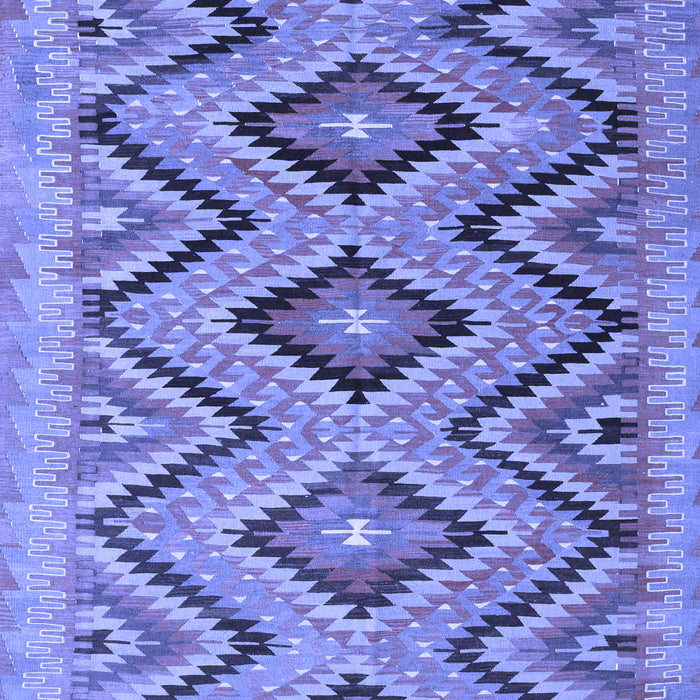 Southwestern Blue Country Rug, con842blu