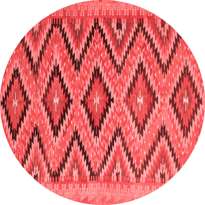Machine Washable Southwestern Red Country Rug, wshcon842red