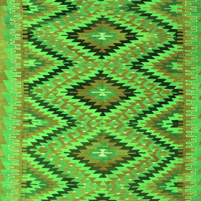 Southwestern Green Country Rug, con842grn