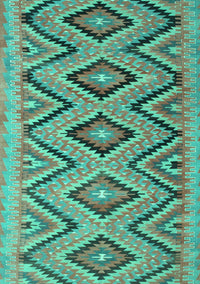 Southwestern Turquoise Country Rug, con842turq