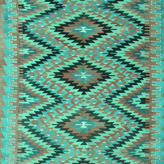 Southwestern Turquoise Country Rug, con842turq