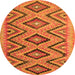 Machine Washable Southwestern Orange Country Area Rugs, wshcon842org